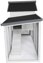BIRASIL 48 inch hutch showing metal slide bolt door locks and wire mesh