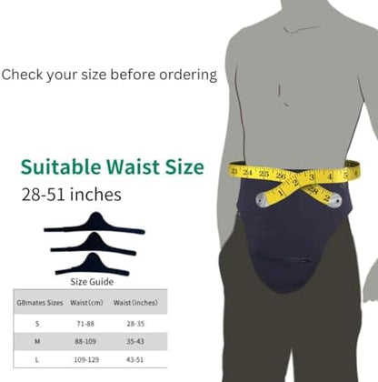 Person wearing GBmates ostomy bag cover for comfort