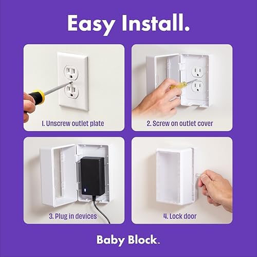 Transparent front panel of Baby Block safety outlet box
