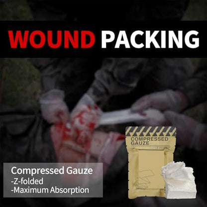 RHINO RESCUE compact medical gauze pack for individual first aid kits