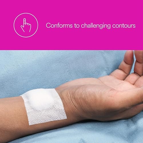 Two inch width 3M Medipore cloth surgical tape dimensions view