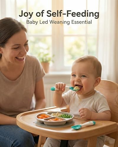 Deejoy baby utensil set inside portable travel case