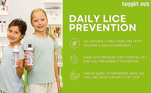 Texture of Buggin Out lice prevention shampoo for kids and adults