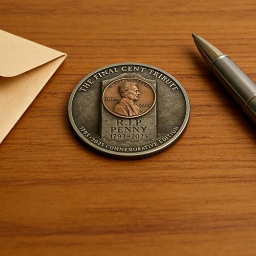 POYIPI last Lincoln penny tribute showing three-tone copper silver and gold plating