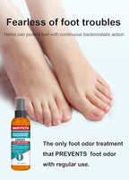 Using LuWeiQian probiotic spray inside a running shoe for odor control