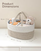 Maliton baby nursery organizer with diapers and wipes