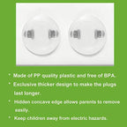 PandaEar clear socket covers showing discreet home integration