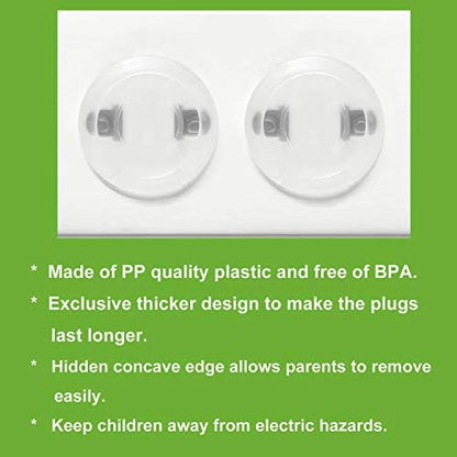 PandaEar clear socket covers showing discreet home integration