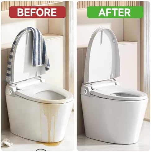 Clear toilet training cover with edge overflow prevention highlighting the flexible adhesive backing
