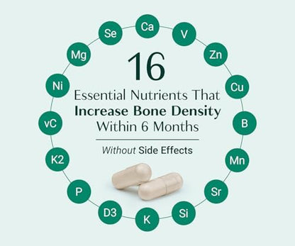 Detailed ingredient list on AlgaeCal bone supplement packaging