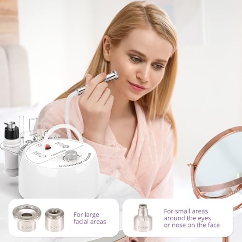 Close up of the ergonomic wands and vacuum glass tubes of the home use skin care device
