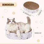 Smartbean indoor cat scratch pad close up of high density non toxic cardboard