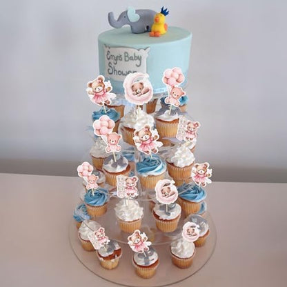 Premium cardstock bear toppers for dessert table