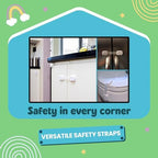 Booboo child locks secured on kitchen cupboard drawers