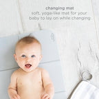 Ubbi grey diaper pail lifestyle nursery view