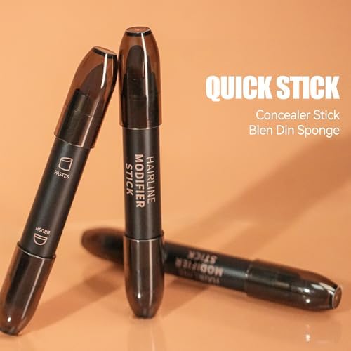 Hairline pen applicator tip for gray hair coverage