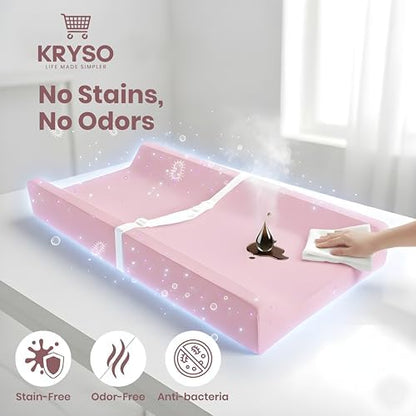 Kryso changing pad being wiped clean for hygiene