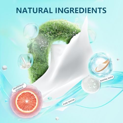 Natural pump parts cleaning wipes with grapefruit and baking soda