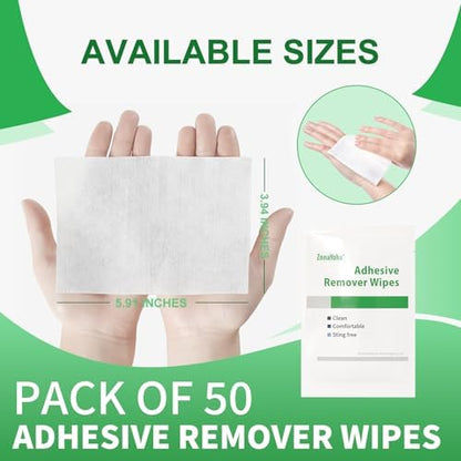 Sting free formula adhesive remover pads for sensitive skin