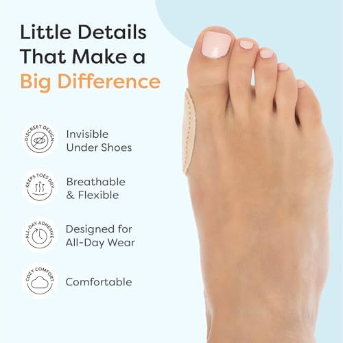 Close up of the dual-layered breathable material of ZenToes foot pads.