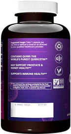 QU995 pure quercetin antioxidant supplement bottle side profile