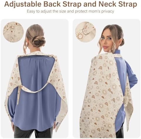 Back view showing secure snap strap for breastfeeding