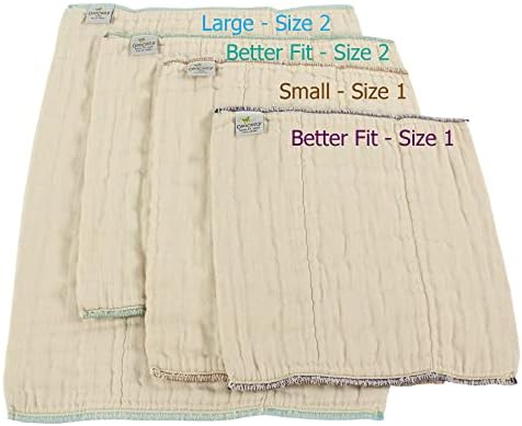 Osocozy organic cotton diapers packaged 6 pack label view