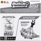 ZURU water balloons showcasing the eco friendly natural rubber and certified recycled plastic components.