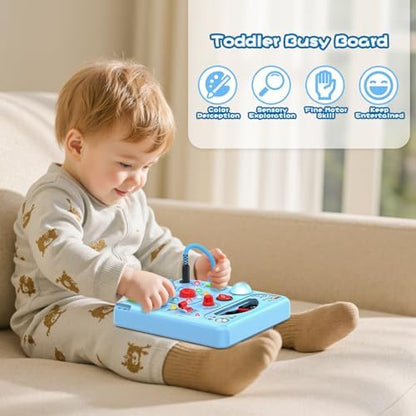 Packaging and full contents of the authentic imported Montessori toddler light switch game.