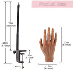Glue-free nail tip insertion into silicone hand nail bed