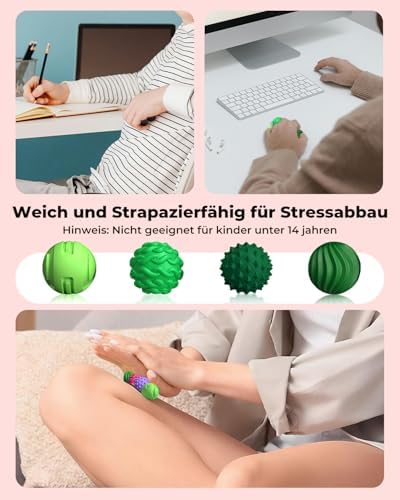 Hand holding XYOFUN magnetic sensory balls for stress relief