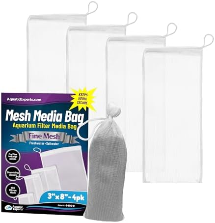 Aquatic Experts 4 pack nylon pouches for fish tanks