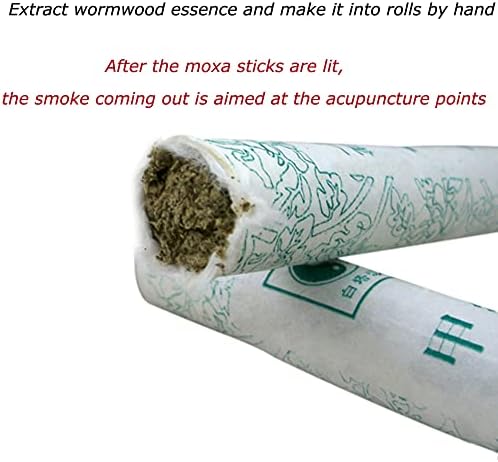 Handmade wormwood rolls for traditional moxibustion therapy.