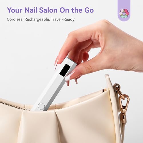 Saviland gel curing light focused on the high-intensity LED beads.