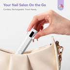 Saviland gel curing light focused on the high-intensity LED beads.