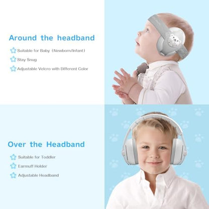 Adjustable Onitoon earmuffs for toddlers side view