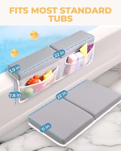 Toodly bath kneeler set with non-slip base detail