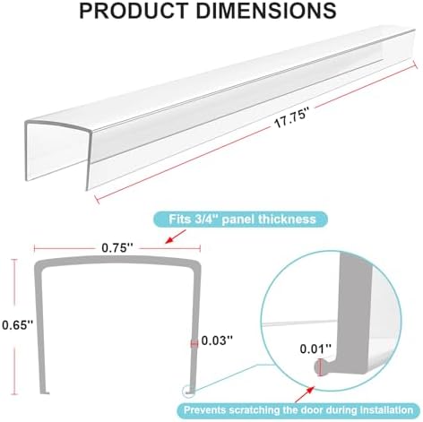 4our Kiddies edge guard installed on kitchen cabinet door edge
