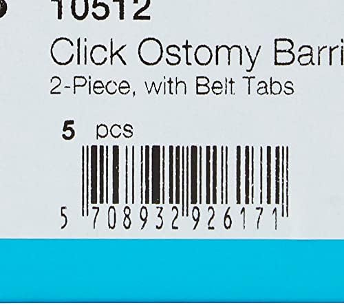 USA imported Coloplast trim to fit skin barrier box of five pack packaging view
