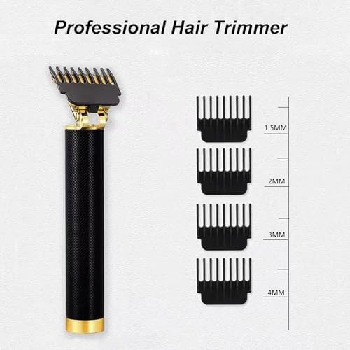 PXLISIE hair cutting kit showing the cordless clipper alongside four guide combs and Type-C charging cable.