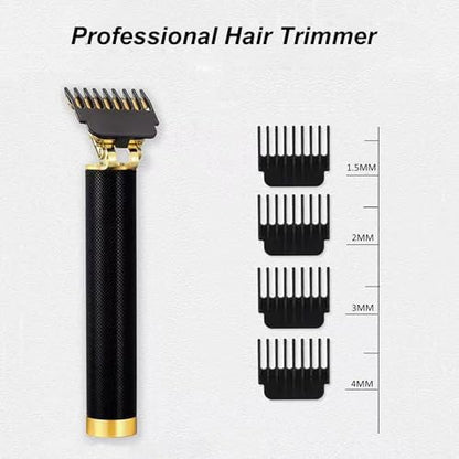 PXLISIE hair cutting kit showing the cordless clipper alongside four guide combs and Type-C charging cable.