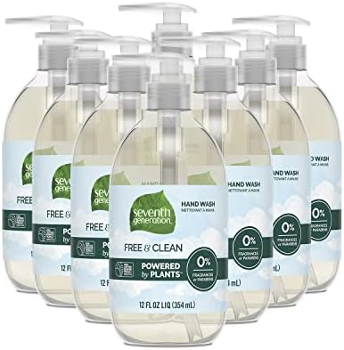 Seventh Generation plant based unscented hand wash pack of eight