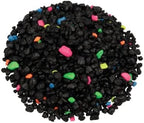 GloFish gravel glowing under blue LED aquarium light