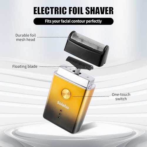 Soieho electric hair cutting machine alongside its eight-level adjustable length guide combs.