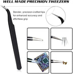 Vanalia rhinestone picker tool set with stainless steel tweezers
