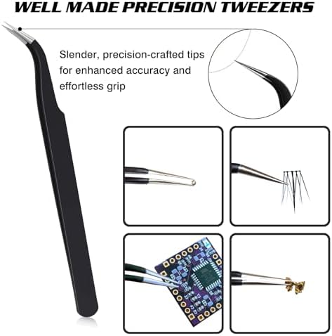 Vanalia rhinestone picker tool set with stainless steel tweezers