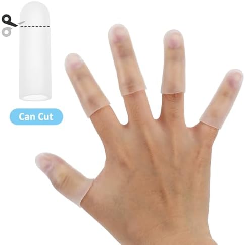 Soft stretchable rubber finger cots providing instant arthritis pain relief support