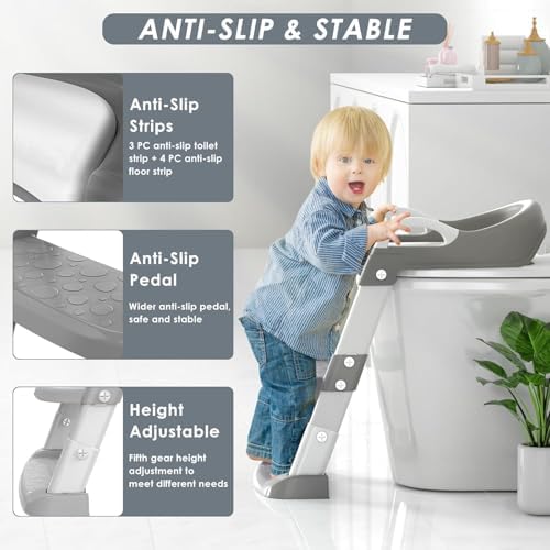 Soft removable waterproof PVC cushion on the premium kids potty trainer seat.