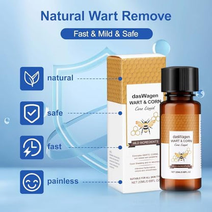 Person applying dasWagen freeze off liquid to a plantar wart on the foot.
