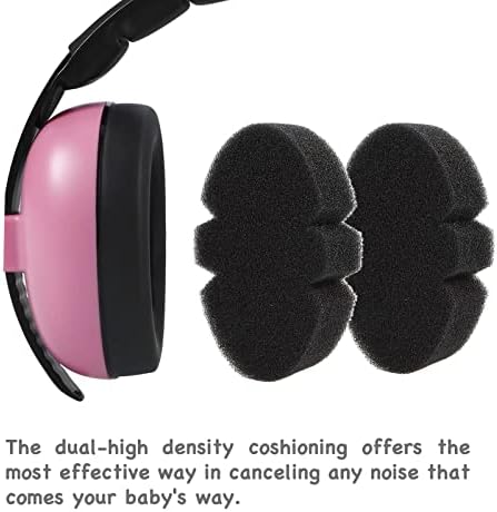 Close up of soft memory foam cushions on PandaEar earmuffs